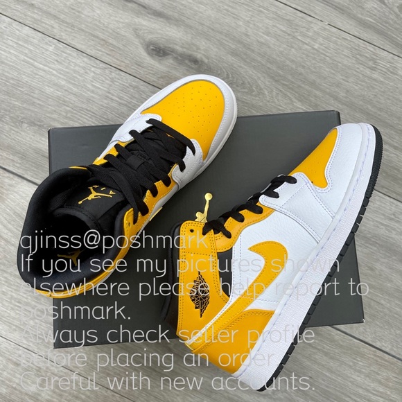 💛Air Jordan 1 Mid University Gold💛 - Picture 7 of 8